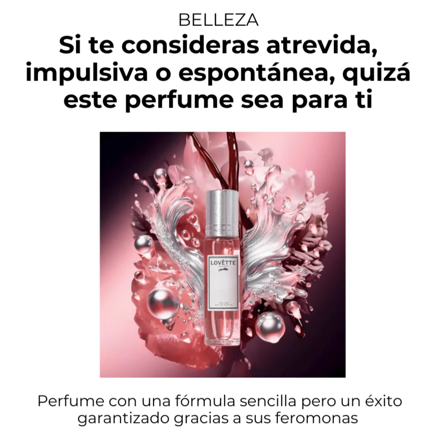 Perfume con feromonas para mujer