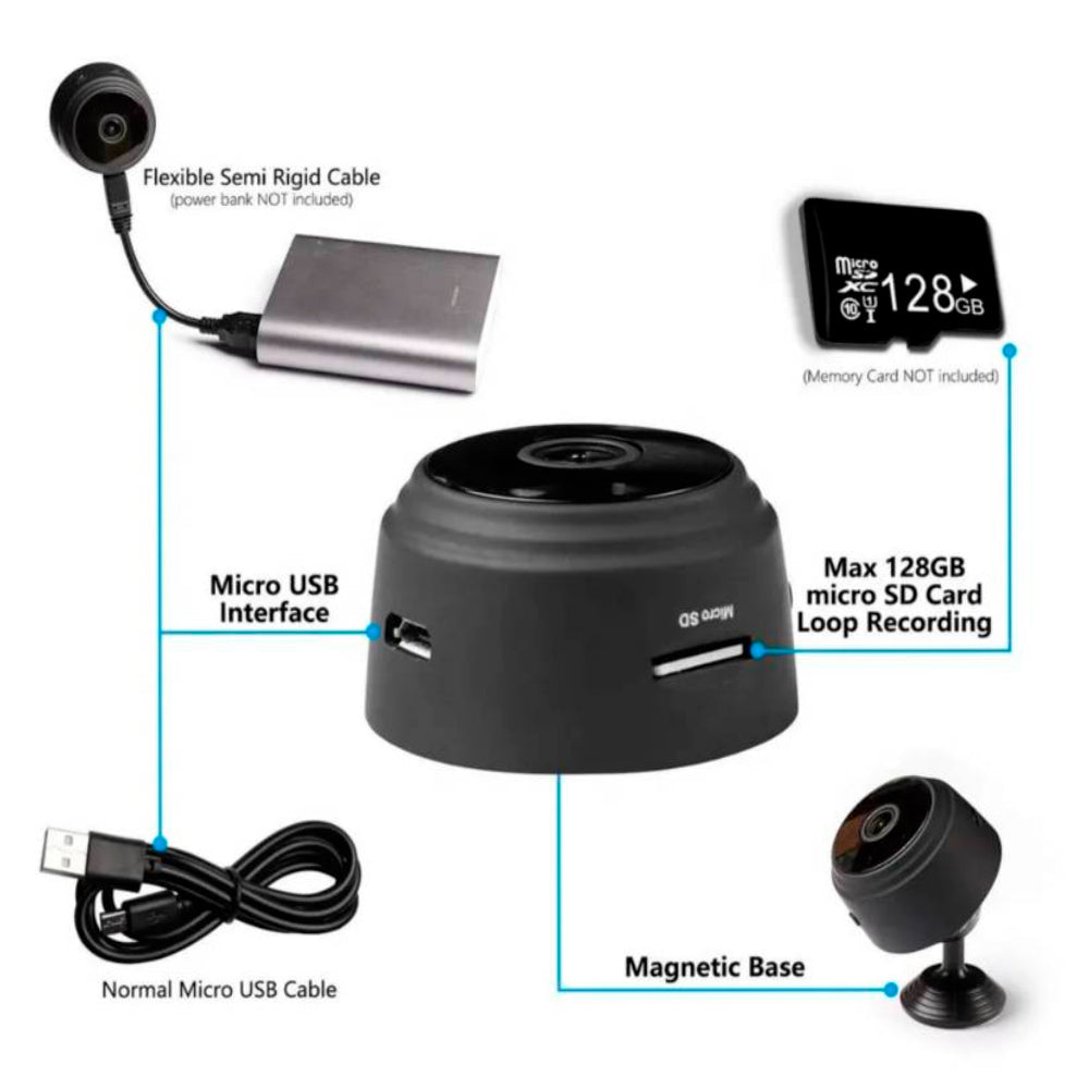 Mini Cámara Espía Inalámbrica Wi Fi